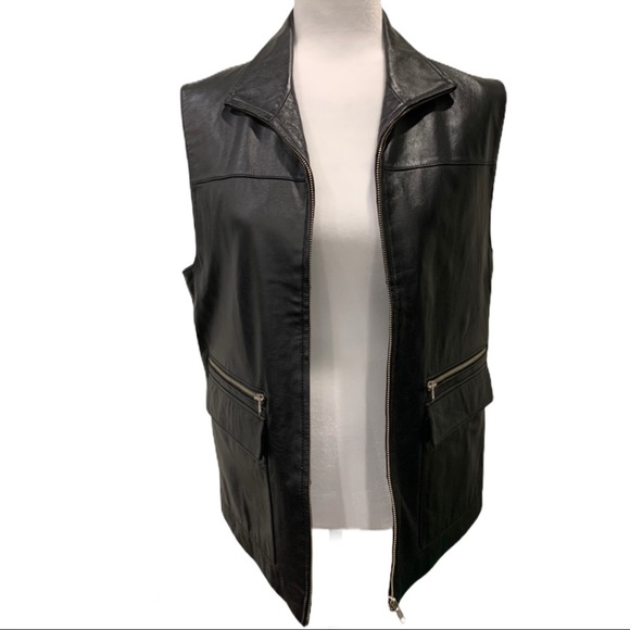 Alligator Italian Classic Leather Vest - Picture 1 of 6